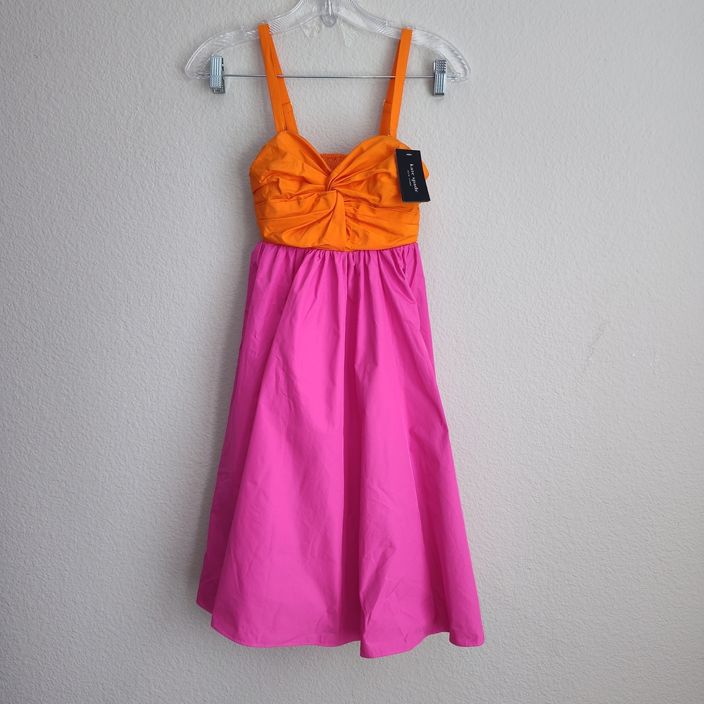 💞 Kate Spade Twist Bodice Colorblocked Dress